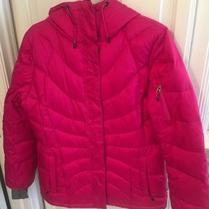 Women’s Lands End down hooded coat